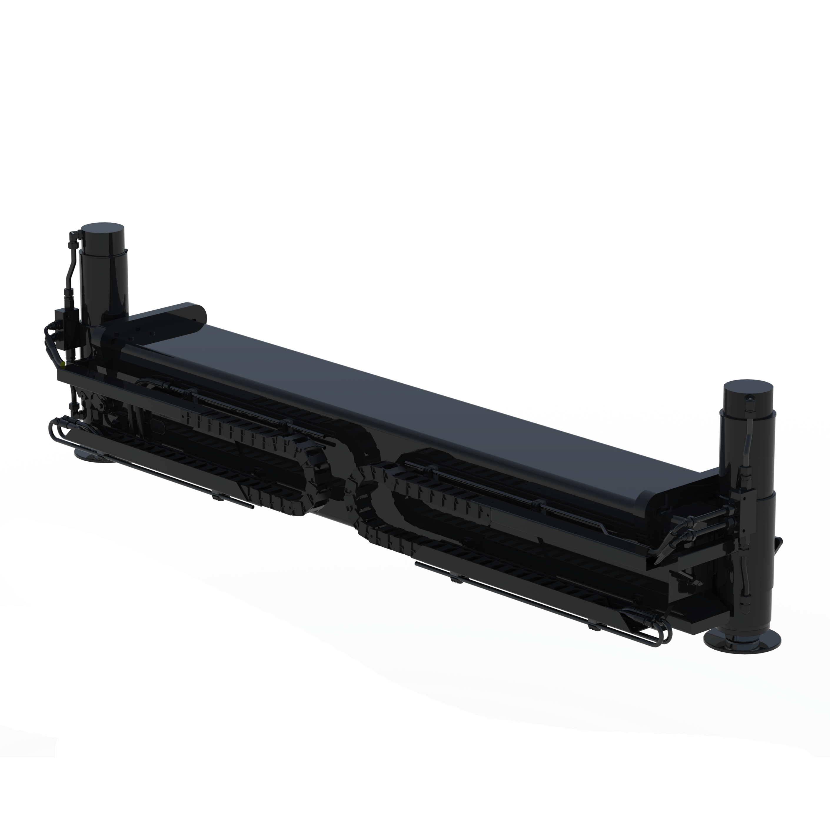 3D-Zeichnung von separaten Traversen für Ladekran